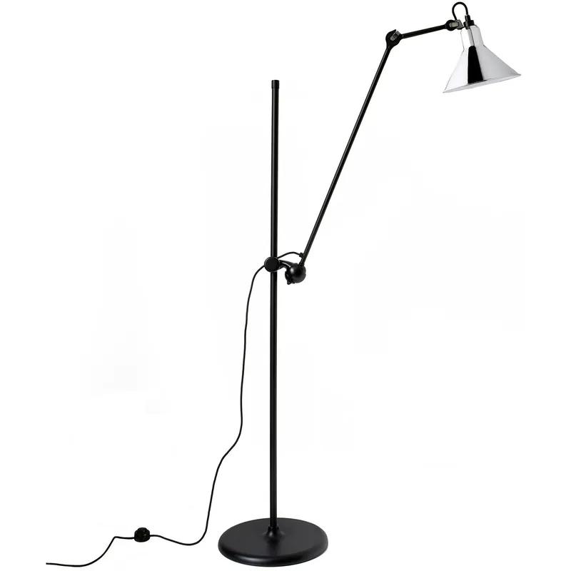 Lampe Gras N°215 Golvlampa, Svart / Krom Snabb leverans