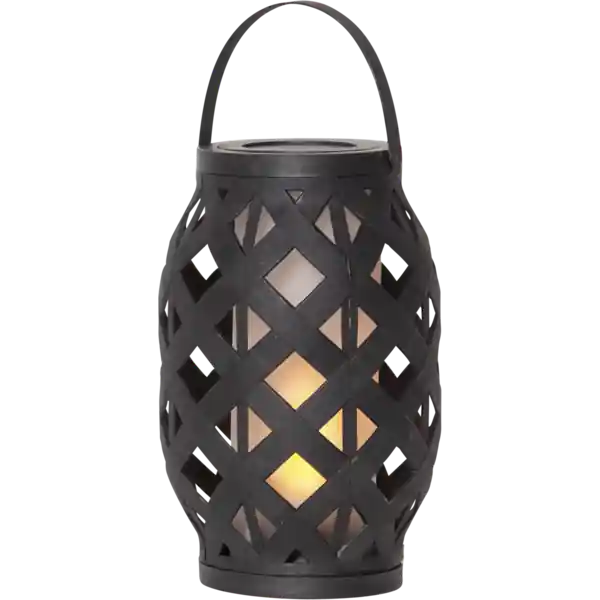 Fri frakt Flame Lykta 23 cm, Svart