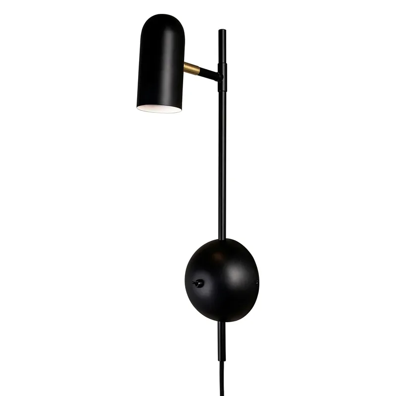 Swan Vägglampa, Svart Rabatt