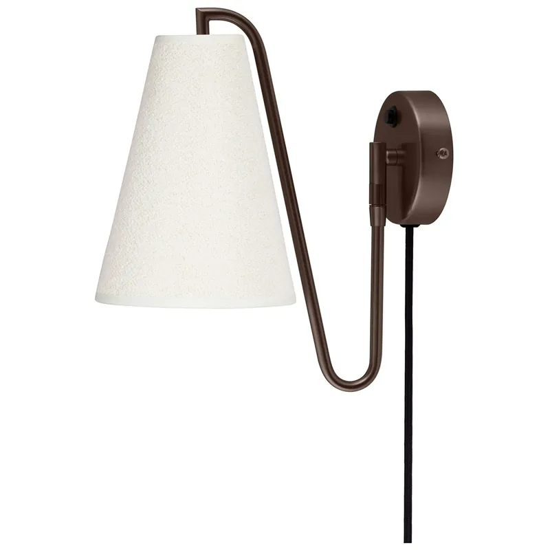 Utförsäljning Lou Vägglampa, Vit / Brons