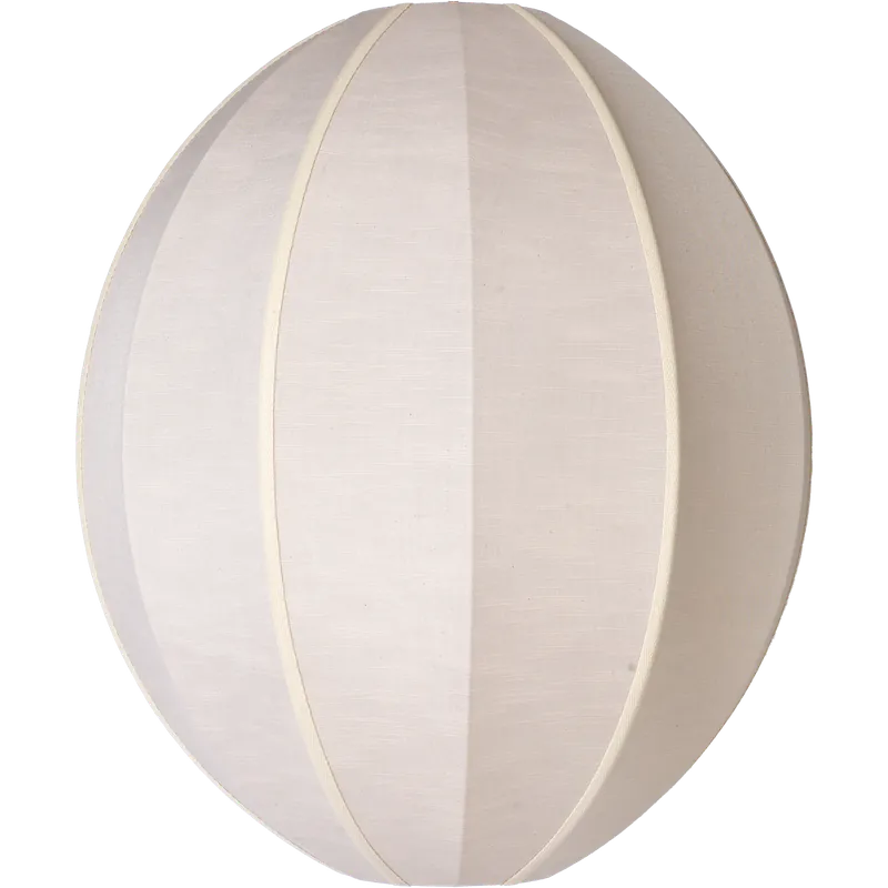 Indochina Lampskärm Oval Stor, Sand Snabb leverans