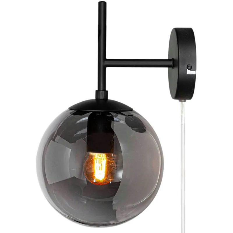 Boyle Vägglampa, Smoked Grey Beställ nu