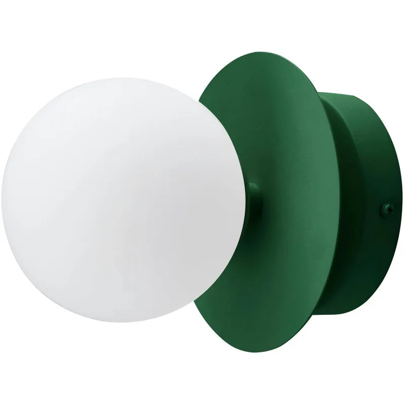 Art Deco Vägg-/Taklampa, Grön / Vit Snabb frakt