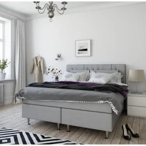 Superior lux 5 zone 160X200cm ljusgrå - Möbler Säker betalning