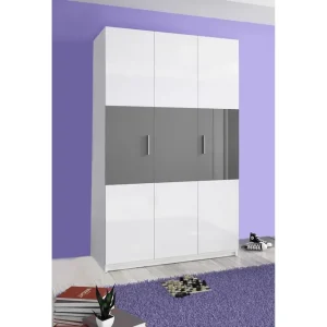 ALANCIA Garderob 120 cm Svart - Förvaring Fri frakt
