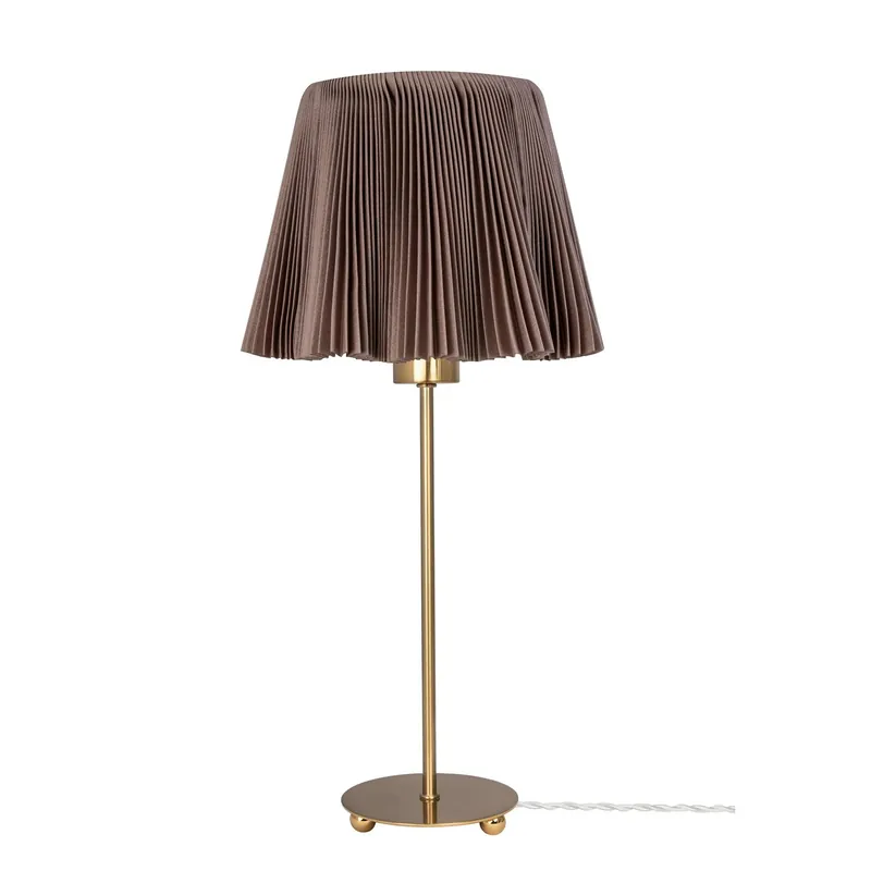 Rabatter Edith Bordslampa, Brun/Mässing