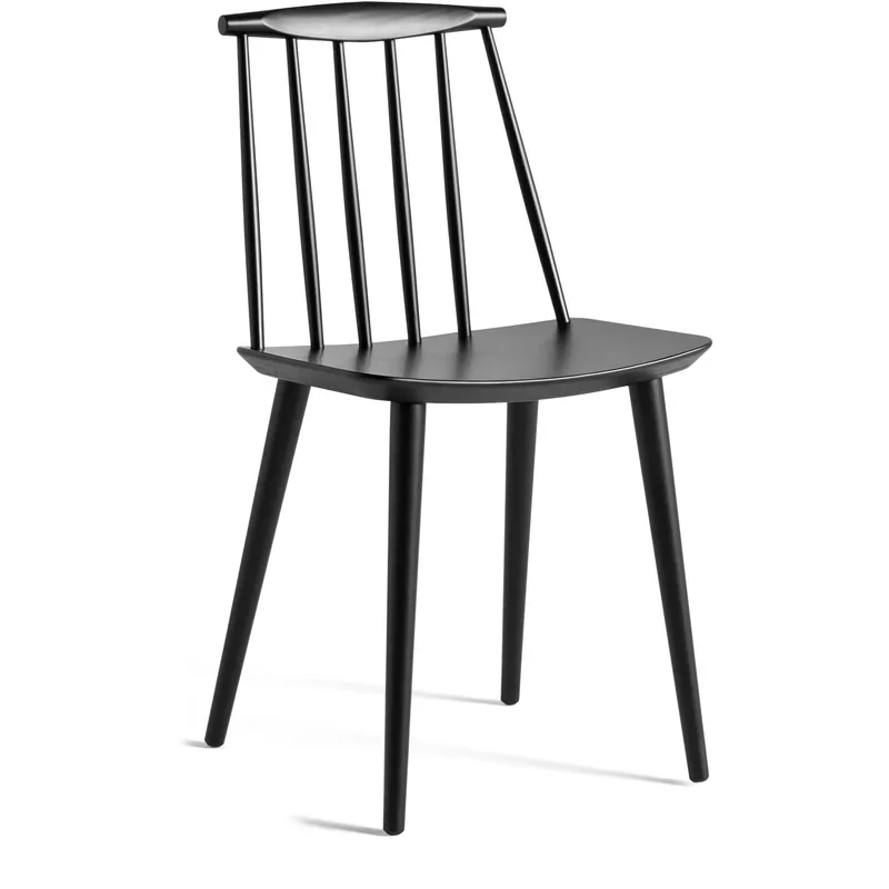 Billigare J77 Stol Vattenbaserad Lack, Svart