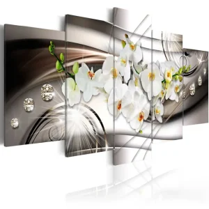 Tavla Orchid With Diamonds 100x50 - Inredning & dekor Begränsad tid
