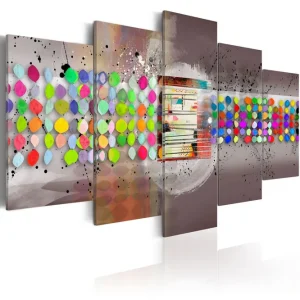 Snabb frakt Tavla Abstract Prickar 100x50 - Inredning & dekor