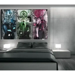 Tavla Animal Trio 3 Parts Colorful 90x60 - Inredning & dekor Rea