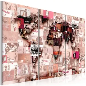 Tavla Banksy Graffiti Collage 120x80 - Inredning & dekor Begränsad tid