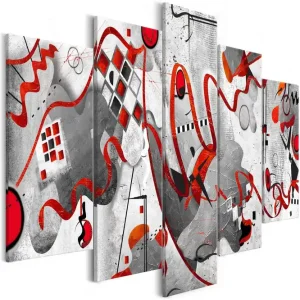 Sista chansen Tavla Between Waves 5 Parts Wide 200x100 - Inredning & dekor