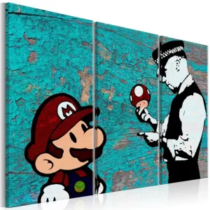 Begränsat erbjudande Tavla Banksy Cracked Paint 120x80 - Inredning & dekor