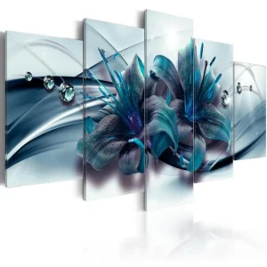 Tavla Blue Lily 100x50 - Inredning & dekor Fynd