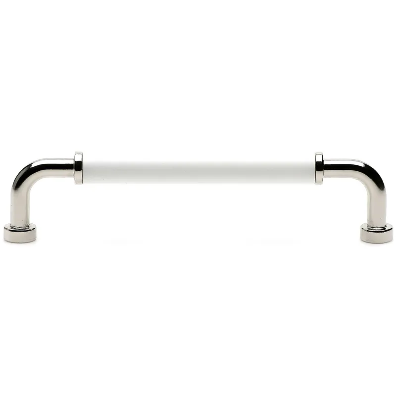 Köp online Brohult M Handtag CC 128 mm, Förnicklad/Vit