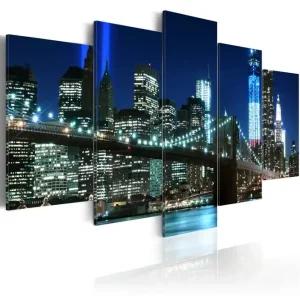 Tavla Blue Nyc 200x100 - Inredning & dekor Populärt val