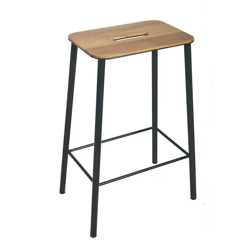 Adam Stool Barstol 65 cm, Ek/Matt Svart Sista chansen