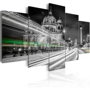 Tavla Berlin At Night 100x50 - Inredning & dekor Extra rabatt