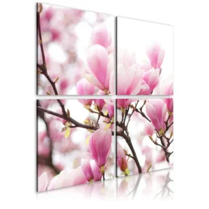 Tavla Blommande Magnolia Träd 40x40 - Inredning & dekor Bästa pris