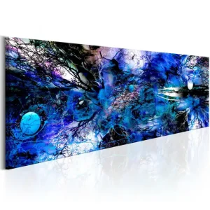 Tavla Blue Artistic Chaos 135x45 - Inredning & dekor Nedsatt pris