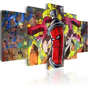 Tavla Angry Spray Can 200x100 - Inredning & dekor Fynd
