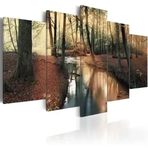 Trygg betalning Tavla Brown Autumn Forest 200x100 - Inredning & dekor