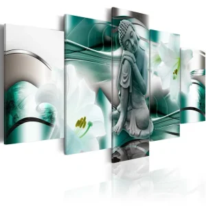 Tavla Buddha And Lilies 200x100 - Inredning & dekor Begränsat erbjudande