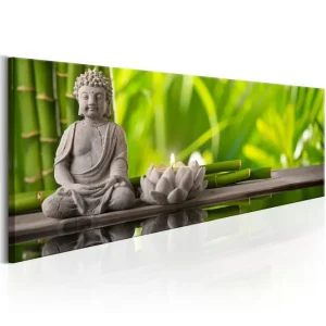 Tavla Buddha Meditation 150x50 - Inredning & dekor Populär
