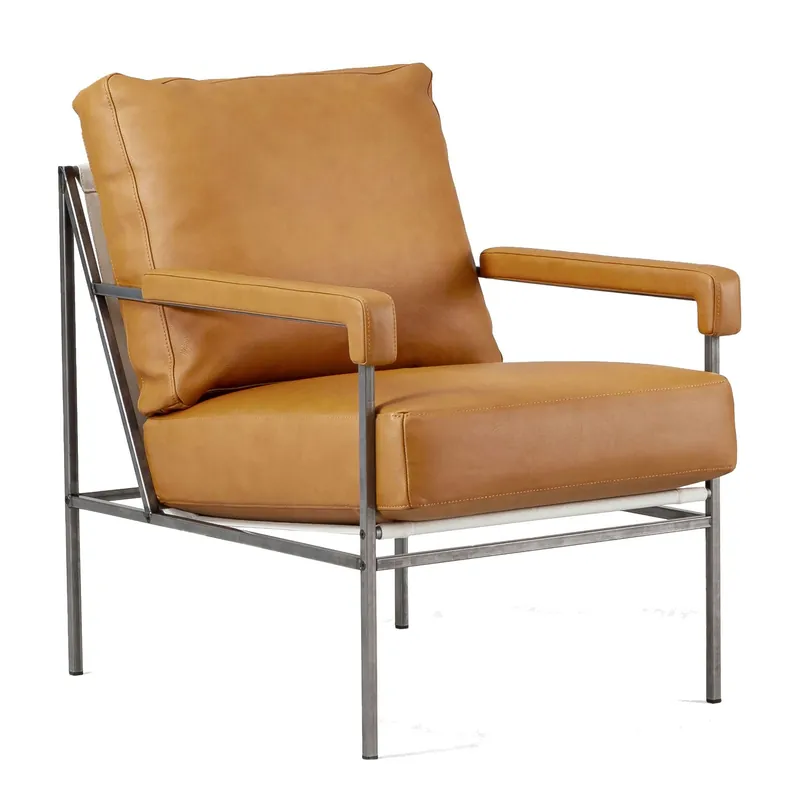 Rabatter Seventy Five Fåtölj Läder, Challenger Brandy / Beige Canvas