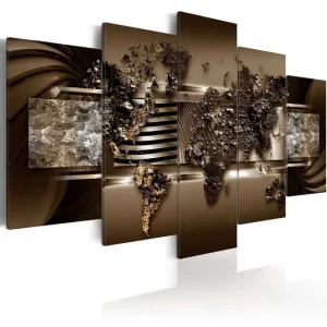 Tavla Chocolate Map 100x50 - Inredning & dekor Fri frakt