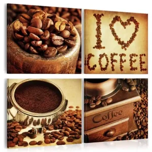 Tavla Coffee Pleasant Moments 80x80 - Inredning & dekor Bästa pris
