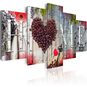 Tavla Coffee Heart 100x50 - Inredning & dekor Billig