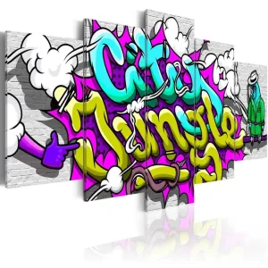 Tavla City Jungle 200x100 - Inredning & dekor Erbjudande
