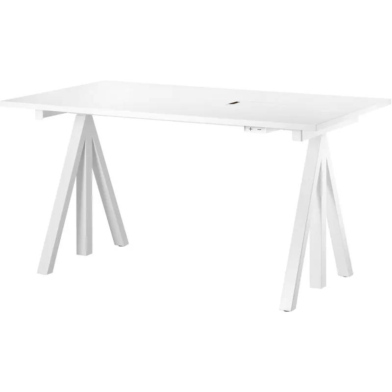 String Works Skrivbordsskiva 140 cm, Vit Laminat Nedsatt pris
