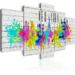 Snabb frakt Tavla Colorful New York 100x50 - Inredning & dekor