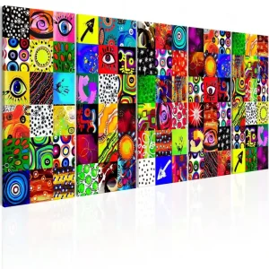 Tavla Colourful Abstraction 225x90 - Inredning & dekor Fynd