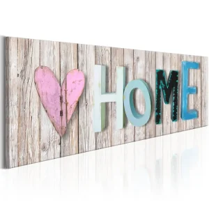 Snabb leverans Tavla Colourful Cottage 135x45 - Inredning & dekor