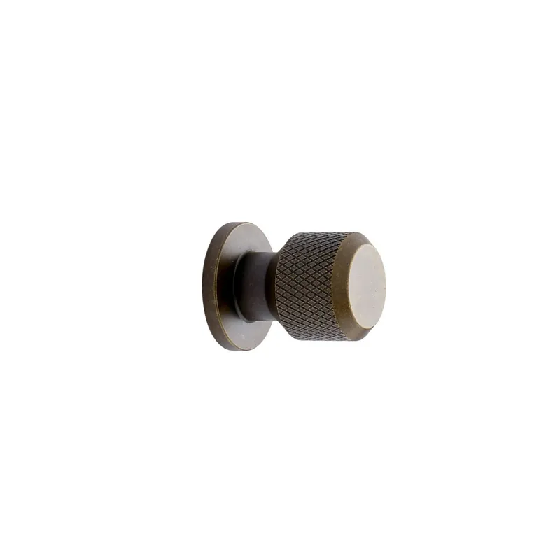 Manor Round Knopp, Antik mässing Premium