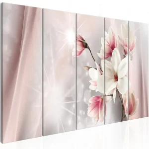 Tavla Dazzling Magnolias 5 Parts Narrow 225x90 - Inredning & dekor Reapris