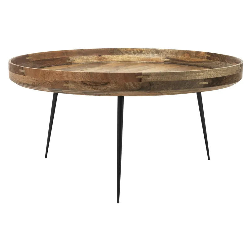 Nedsatt pris Bowl Soffbord Naturlackerat Mangoträ, 75 cm