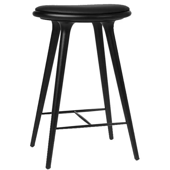 Handla nu High Stool Pall 69 cm, Svartbetsad Bok