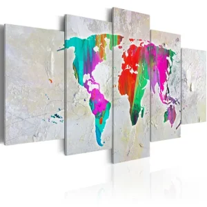 Tavla Colourful Planet 100x50 - Inredning & dekor Endast idag