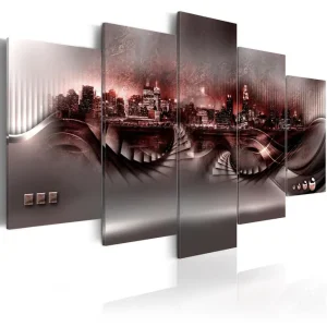 Begränsad tid Tavla Crimson City 100x50 - Inredning & dekor