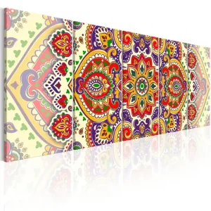 Begränsat erbjudande Tavla Colourful Ornament 225x90 - Inredning & dekor