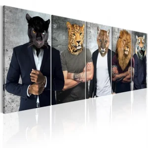 Sista chansen Tavla Different Faces 200x80 - Inredning & dekor
