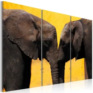 Billigare Tavla Elephant Kiss 120x80 - Inredning & dekor