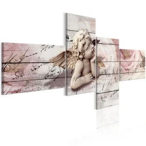 Snabb leverans Tavla Contemplation 4 Parts 200x100 - Inredning & dekor