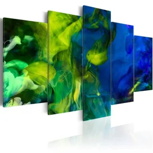 Tavla Dance Of Green Flames 200x100 - Inredning & dekor Expressleverans