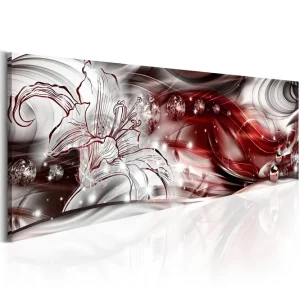 Tavla Crimson Melody 135x45 - Inredning & dekor Populärt val