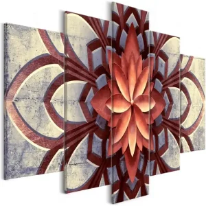 Tavla Fan 5 Parts Wide 100x50 - Inredning & dekor Begränsat antal